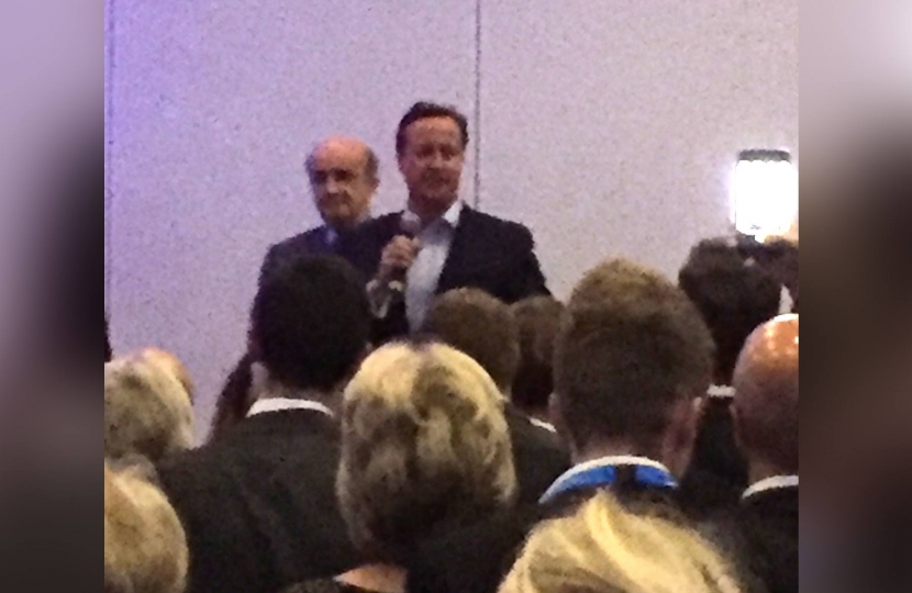 David Cameron attending the Northern Reception