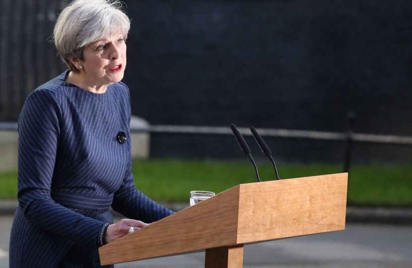 Theresa May announces the General Election